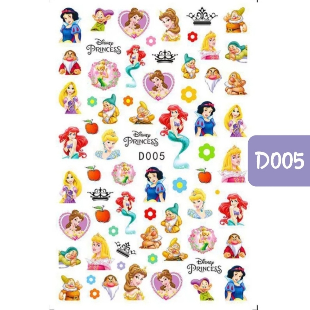 NEW DISNEY CHARACTER NAIL ART DECALS